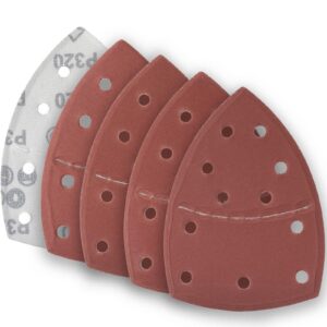 YoiYee Mouse Detail Sander Sanding Pads P180-P400 Grit, 40 Sheets