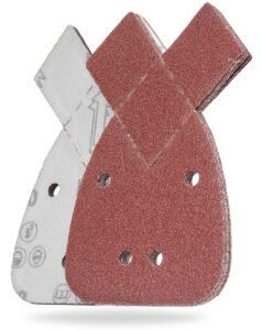 YoiYee 20Pcs Mouse Sander Pads, 140x95mm 4-Hole Detail Sanding Sheets