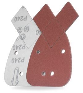 YoiYee 240 Grit Mouse Sanding Sheets, Detail Palm Sander Paper, 10 Pack