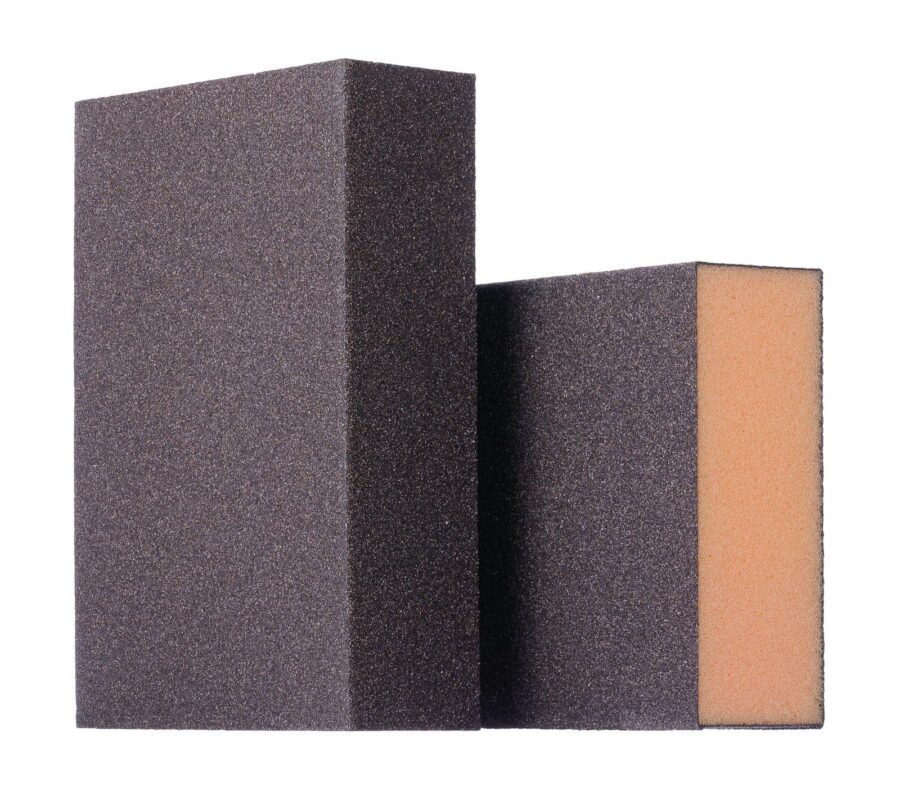 YoiYee Medium Grade (120 Grit) Hand Sanding Block, Wet and Dry Sponges San