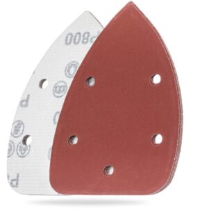 YoiYee 10 Pack 140x90mm Mouse Detail Sander Paper Sheets 800 Grit