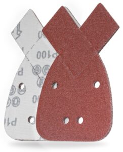 YoiYee 100 Grit Mouse Sanding Sheets, 10pk Hook Loop Sandpaper