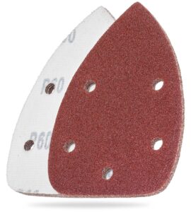 YoiYee 60 Grit Mouse Detail Sander Sanding Sheets, 140 x 90mm, Pack of 10