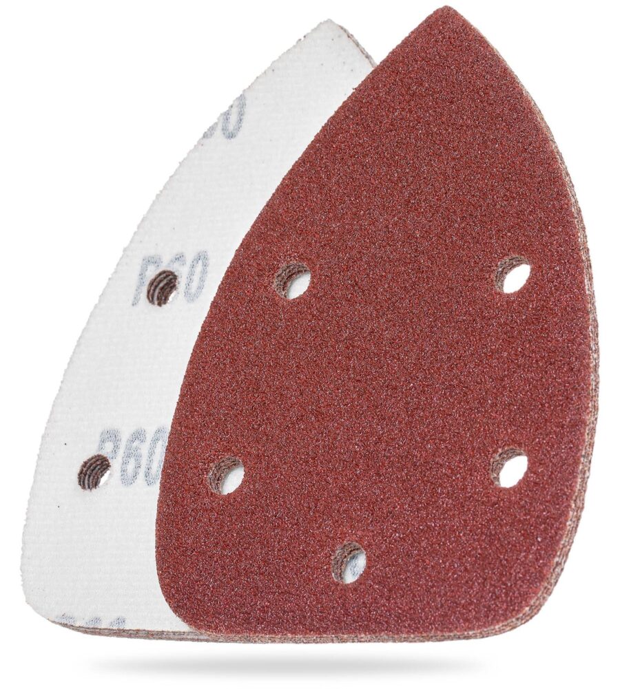 YoiYee 60 Grit Mouse Detail Sander Sanding Sheets, 140 x 90mm, Pack of 10