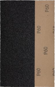 YoiYee Wet & Dry Sanding Paper Sheets, 230 X 93 mm, Grit Size: 60, Silicon Carbide Abrasive, Waterproof Backing Paper, Pack of 10