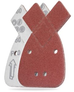 YoiYee 80 Grit Mouse Sanding Sheets, 140 x 95mm Hook & Loop Sandpaper